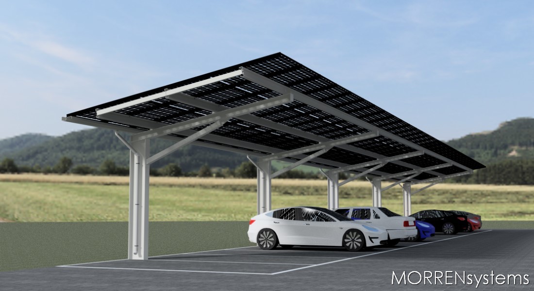C214 - solar carport staal enkel